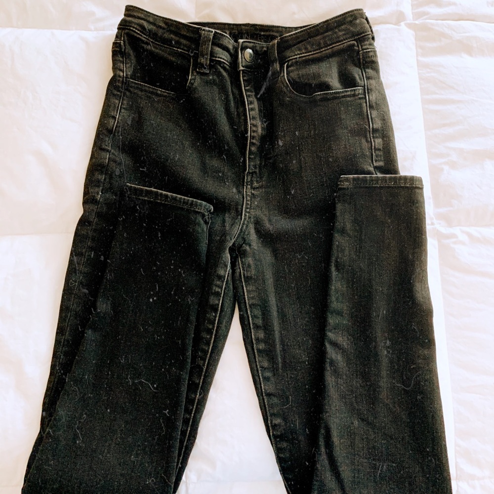 American eagle black skinny jeans
